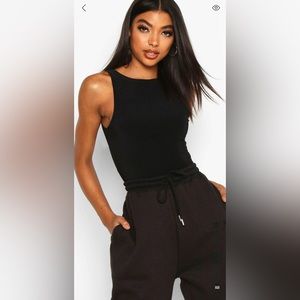 Boohoo Tall Slinky Racer Back Bodysuit